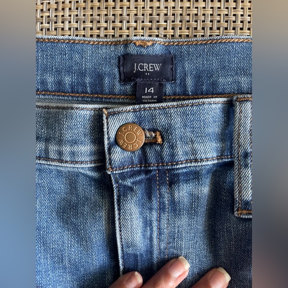 J. Crew Blue Denim midi skirt - Picture 3 of 5